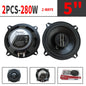 5.25-Inch (130mm) 5-Way Coaxial Car Speakers Pair — 560W (2 × 280W) Full-Range Hi‑Fi Car Audio