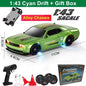 1/64 4WD High-Speed Drift RC Car – Mini Remote Control Racing Toy for Kids & Adults