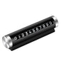 Car Temporary Parking Number Plate Black/Silver/Blue Aluminium Alloy Material Roller Adjustable Car Parking Plate Car Supplies