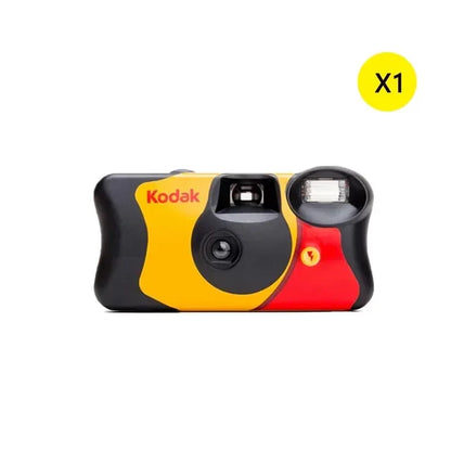 Disposable Single-Use 35mm Film Camera with Flash — 27 or 39 Exposures, ISO 800