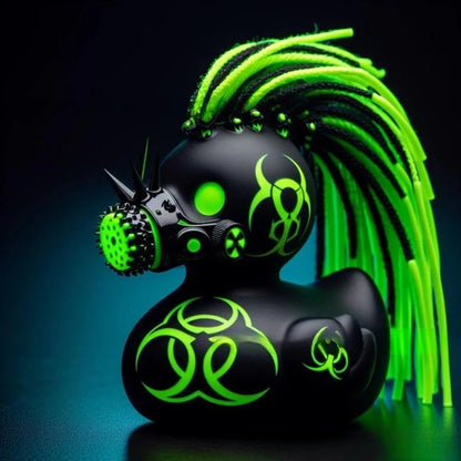 Halloween Resin Duck Ornament, Black