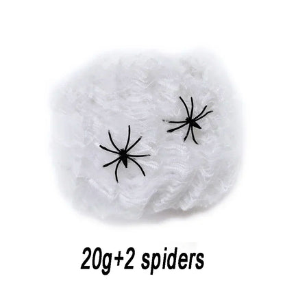 Cotton Spider Web Halloween Decoration - 6 Colors