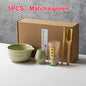 4/5/6PCS Matcha Set Bamboo Whisk Teaspoon Ceramic Bowl Tranditional Tea Sets Home Tea-making Tools Accessories Birthday Gifts