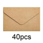 20/40/80PCS Classical White Black Kraft Blank Mini Paper Window Envelopes Wedding Invitation Envelope Gift Envelope