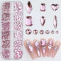 2400+ Shiny Clear Crystal Nail Rhinestones - Mixed Sizes & Shapes Flatback Gems