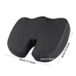 U-Shaped Memory Foam Seat Cushion – Breathable Wave Massage Cushion for Coccyx & Buttock Pressure Relief (45×36×6 cm / 17.7×14.2×2.4 in)