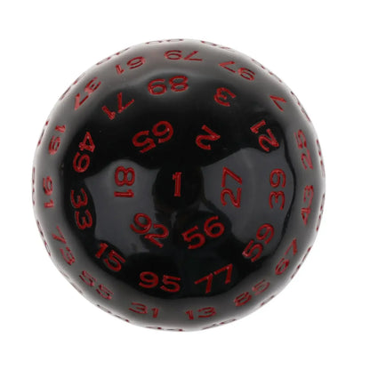 100-Sided D100 Acrylic Dice 48mm / 1.89in Polyhedral RPG Tabletop Game Accessory