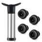 Vacuum Wine Stopper Pump with Silicone Seal — Reusable Wine Preserver Bottle Stopper for Barware