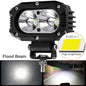 4 in (100 mm) LED Pod Light - Combo Spot + Flood Beam 9-30V Driving Work Fog Light for Car Motorcycle ATV UTV SUV Off-Road 4x4 Boat Truck