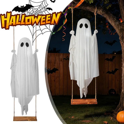 LED Hanging Ghost Swing Decoration - 1.2 m to 1.8 m