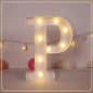21.8cm White LED Letter&Number Night Lights,Battery Powered Decoration Lights,Wall Lights For Wedding,Birthday,Party,Christmas