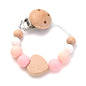 Baby Pacifier Chain Clip Silicone Teether Beads Soother Toy