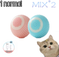 Automatic Rolling Ball Cat Toy – USB-C Rechargeable Interactive Silicone Magic Ball, Prey-Simulating Training Toy for Cats