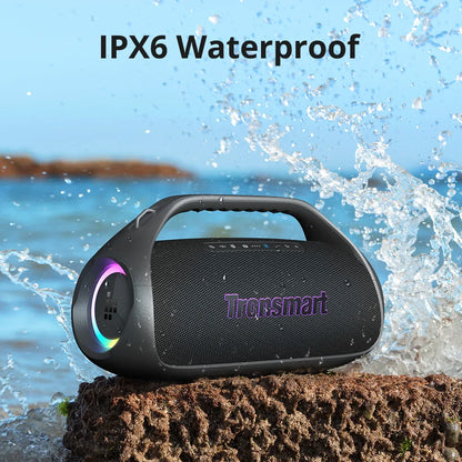 90W Portable Bluetooth Speaker — 2.1-Channel, 26H Playtime, 105dB, IPX6, Sync 100+ Speakers