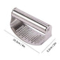 Manual Stainless Steel Garlic Press - Ginger Crusher & Mincer for Kitchen