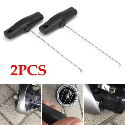 2-Pack Speedometer Pull-Out Hook Extractor Tool — Instrument Cluster Removal Hooks (Stainless Steel)
