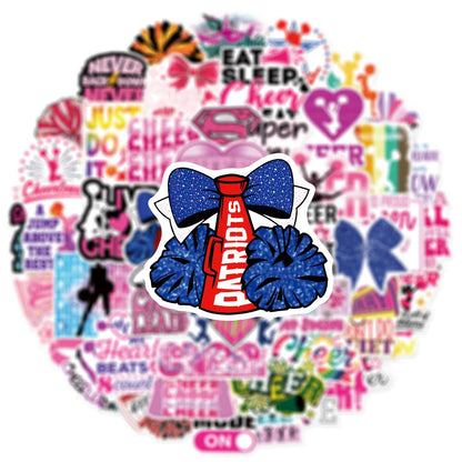 50/100PCS Cheerleading Personalized Graffiti Stickers Car Luggage Water Cups Scooter Stationery Notebook Stickers