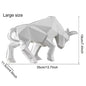 Nordic Modern Simple Resin Bull Ornaments Creative Home Decoration Crafts Indoor Study Office Cow Statue Animal Figurine