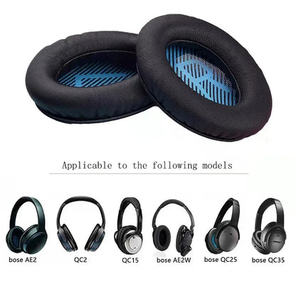 Replacement Ear Pads for Over-Ear Headphones – Memory Foam PU Leather Ear Cushions, 1 Pair