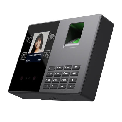 Biometric Attendance Time Clock, Facial Recognition, Fingerprint & Palm Print Reader, Password and ID Card Access