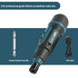 3.6V Mini Cordless Electric Screwdriver — Torque Adjustable Straight Handle, 6.35mm (1/4") Hex Chuck, 1300mAh Lithium Battery