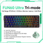 60% Magnetic Hot-Swappable Mechanical Keyboard — Tri-Mode USB-C / Bluetooth 5.0 / 2.4GHz, PBT Doubleshot Keycaps & ARGB Lighting