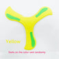 Soft Foam Boomerang Flying Disc for Kids & Adults - 9 x 9 in (23 x 23 cm) Three-Leaf Outdoor Throwing Toy, Unisex