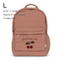 Cherry Parent-Child Kids Backpack — Kindergarten School Bag (Small & Large S/L) Lightweight Cotton Travel Bag for Boys, Girls & Moms