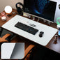 Large PU Leather Desk Pad Non-Slip Stitched Edge Office Mouse Pad and Desk Blotter