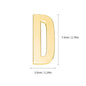 1Pcs Metal Self Adhesive House Number English Alphabet Letters for Apartment Room Door Plate Table Mailbox Number Stickers 7*3cm