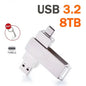 16TB USB 3.2 Flash Drive — 2-in-1 USB-C & USB-A OTG Pendrive, High-Speed Waterproof