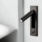 Led Wall Light Night Reading Book Lamp Bed Headboard Lights For Hotel Artistic  Bedside Lamp Push Switch Cree Chip 220V