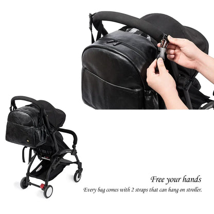 Large Capacity Waterproof Diaper Bag Backpack – Nappy Changing Bag for Moms