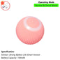 Rechargeable Interactive Cat Ball Toy — Automatic Rolling Smart Toy with Tail, LED & Obstacle Avoidance