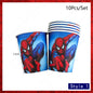 Spiderman Kids Birthday Party Supplies - Disposable Tableware Set with Plates, Cups, Napkins & Favor Bags
