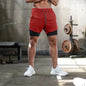 Men’s 2-in-1 Camo Running Shorts — Quick-Dry Gym Fitness Training Shorts with Inner Compression Layer for Summer Workouts