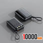 120W Portable Power Bank — 4-in-1 Built-In Cables & LED Digital Display, 10,000/30,000/50,000 mAh, PD 20W