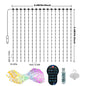400 LED Smart Curtain Fairy Lights 2 x 2 m (6.6 x 6.6 ft) RGBIC App & Remote Control with Music Mode Window Holiday LED Decor