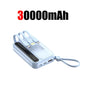 50000mAh 4-in-1 Power Bank Built-in Cables, 120W Fast Charging Digital Display & LED Light