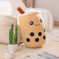 Kawaii Boba Fruit Bubble Tea All Series Cartoon Plush Toy Stuffed Animals Cute Food Milk Tea Soft Toys Room Decor Pillow Gifts