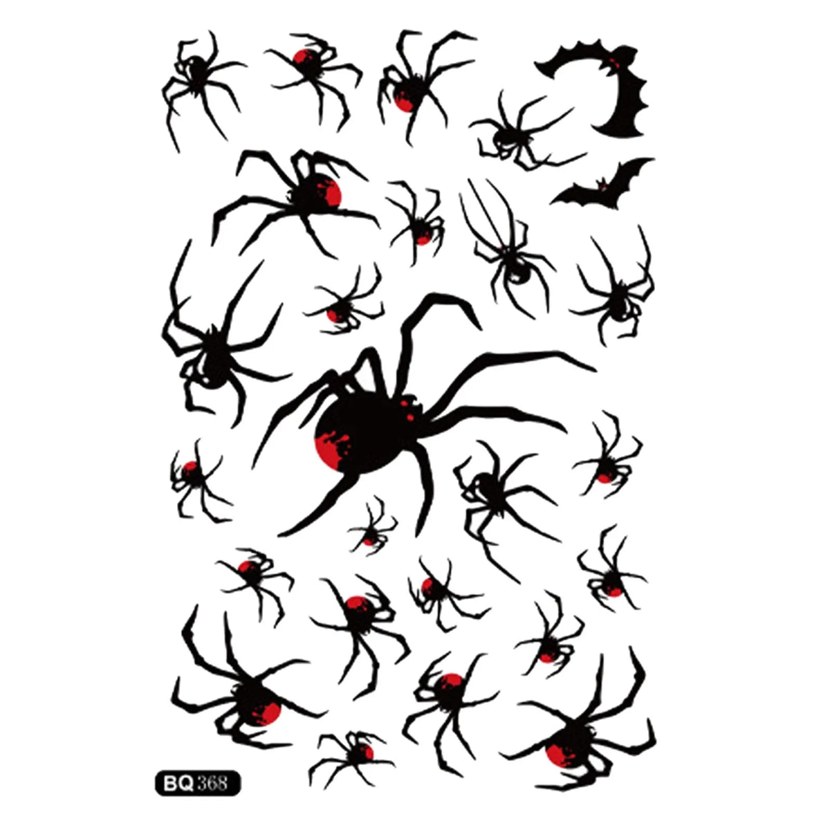 Halloween Window Cling Sticker Set, Skeleton, Witch and Ghost Designs