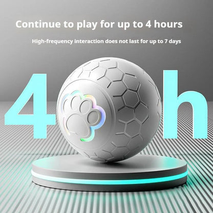 Interactive Rechargeable Pet Toy Ball – Automatic Bouncing & Rolling with RGB LED Lights for Dogs & Cats