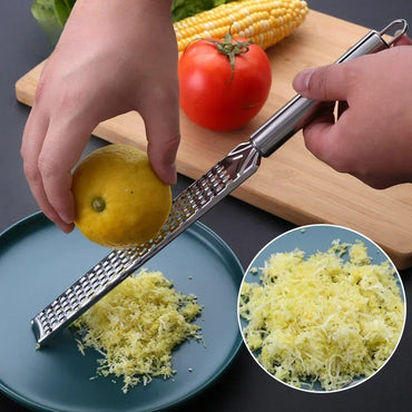 Handheld Stainless Steel Cheese Grater and Lemon Zester for Garlic, Ginger, Vegetables