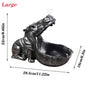 Home Decor Hippo Statue Sculpture Figurine Key Candy Storage Ornaments Container Decoration Table Decoration Accessories Gift