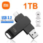 16TB USB 3.2 Type-C Metal Flash Drive - High-Speed Portable Pen Drive, Waterproof