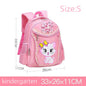 Pink Cute Cat Kids Backpack for Girls — Waterproof Kindergarten & School Bag (Ages 7-13)