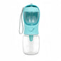Portable Pet Water Bottle with Built-In Food Storage - Travel Dog & Cat Feeder Bowl