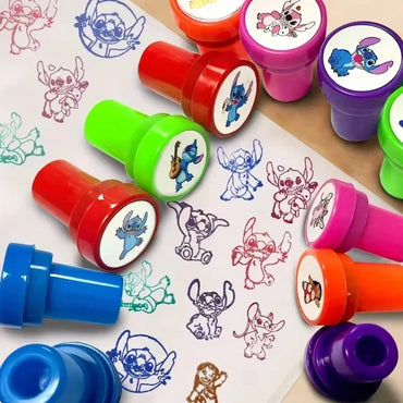 12-Pack Stitch Cartoon Seal Party Favors for Kids Birthday & Christmas Gifts