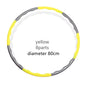 Adjustable 7/8/9-Section Detachable Hula Hoop – Pilates Yoga Waist Slimming Massage Fitness Hoop (68/80/88 cm | 26.8/31.5/34.6 in)