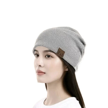 Plush Lined Fuzzy Knit Beanie - Unisex Warm Winter Skull Cap, One Size